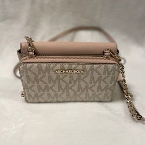 Michael Kors Crossbody Clutch With Detachable Wallet